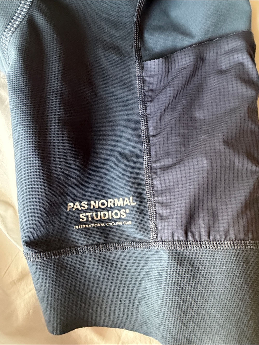 Womens Athletic Bib Shorts - Navy Blue - Picture 2 of 4